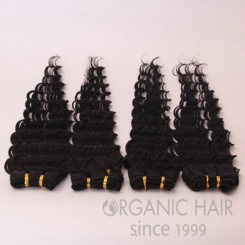 Hot sale colored curly human hair extensions !!!